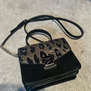 Kate Spade Cheetah Print Glitter Side bag